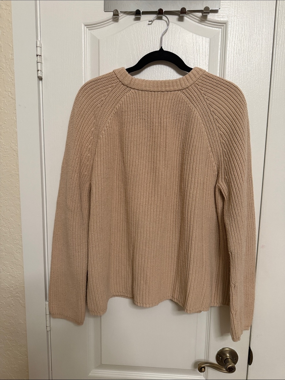Jenni Kayne Cream Cotton Fisherman Sweater - Picture 9 of 11